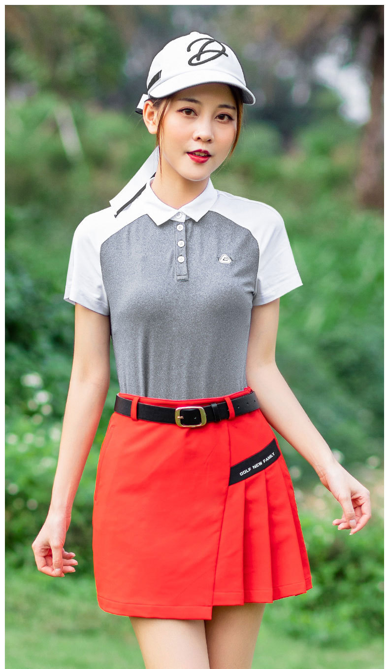 Váy golf nữ ngắn xếp ly thể thao mùa hè — Váy xếp ly nữ QZ055 [màu đỏ], Váy xếp ly nữ QZ055 [màu trắng], Váy xếp ly nữ QZ055 [màu đen] chi tiết 6