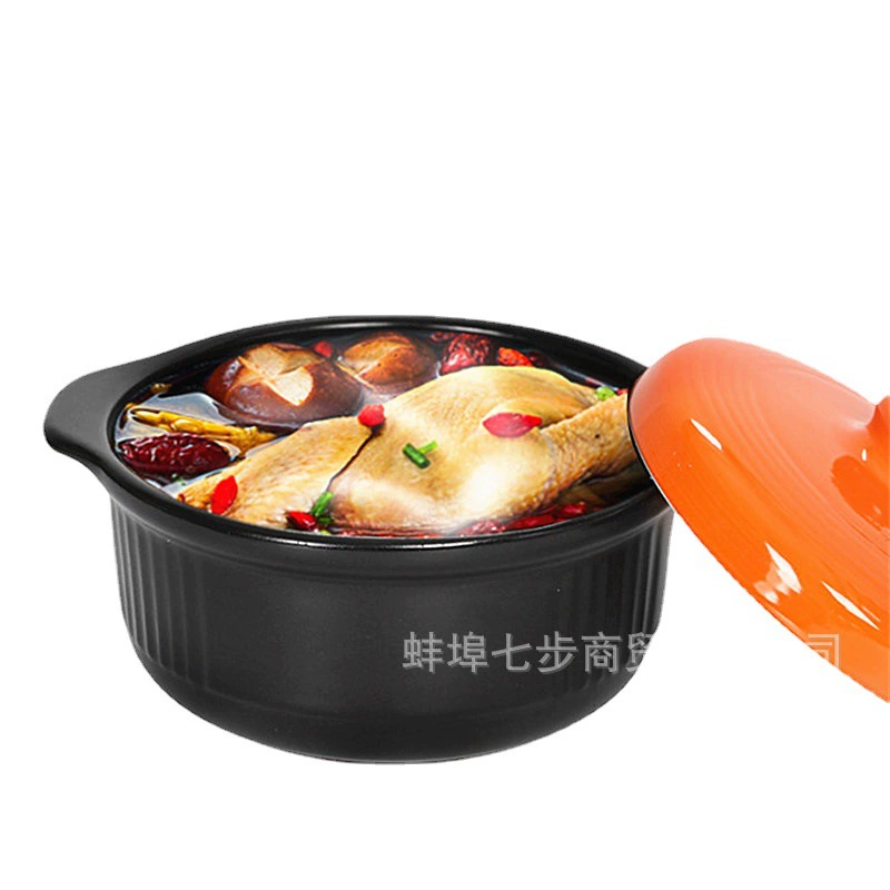 Cisca pot Minghuo high temperature Kangshu heat -resistant soup stew cooker house large -capacity burned casserole ceramic pot porridge pot porridge porridge pot