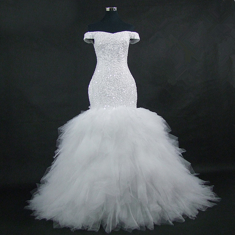Amazon fishtail wedding dress 2022 forei...