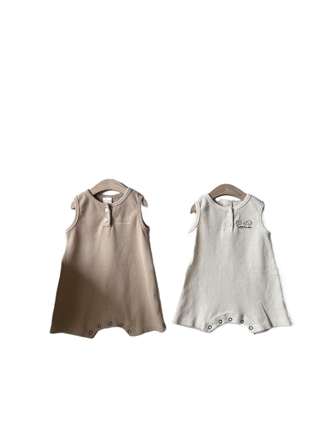 Estilo coreano verano niños y niñas bebé sin mangas chaleco fino algodón mono mameluco ins recién nacido casual corto mameluco