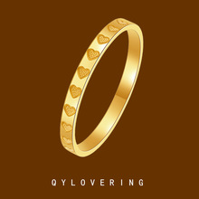 non-fading titanium steel ring female niche design internet celebrity couple rings fashion starry diamond affordable luxury style tail ring full figure