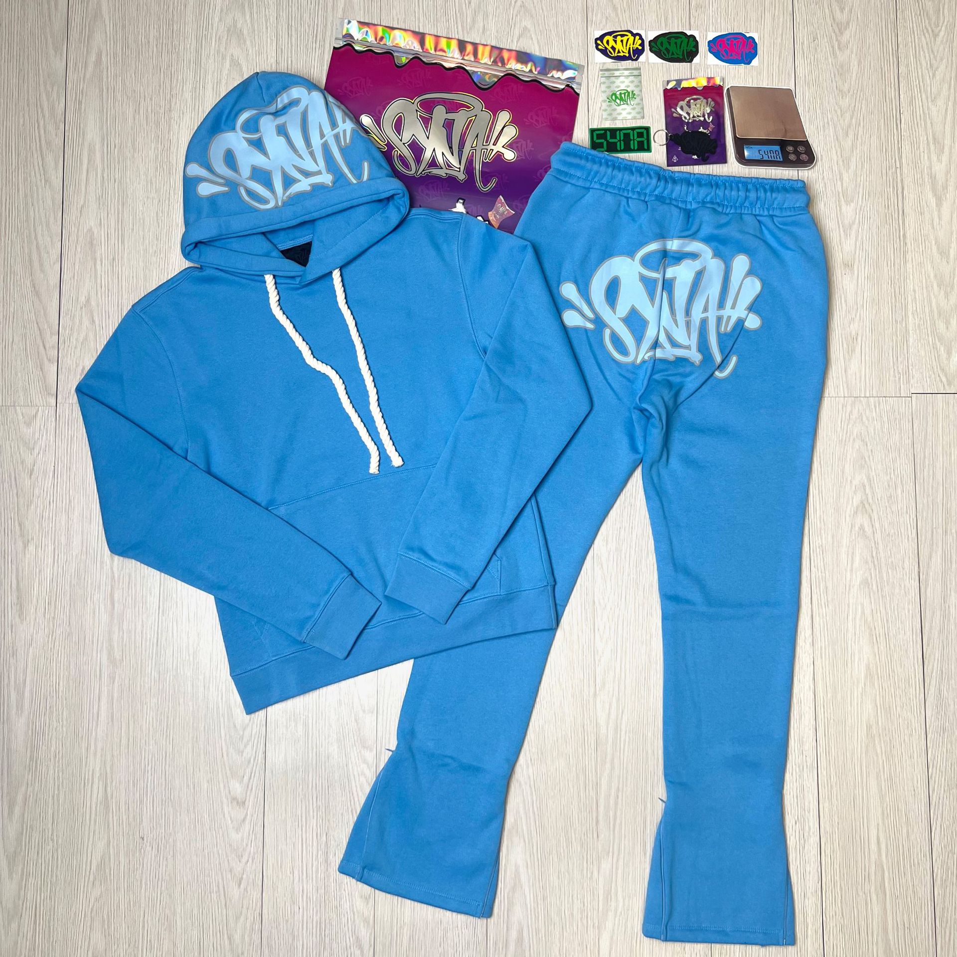 01 traje azul (accesorios + bolso)