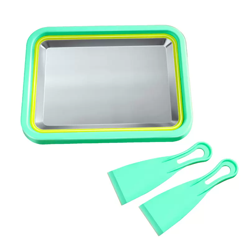 新款家用小型炒酸奶机夏日迷你炒冰机小型儿童冰淇淋机不锈钢