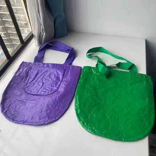 工厂直营pp编织淋膜编织袋手提购物袋覆膜彩印定制通勤防水结实包