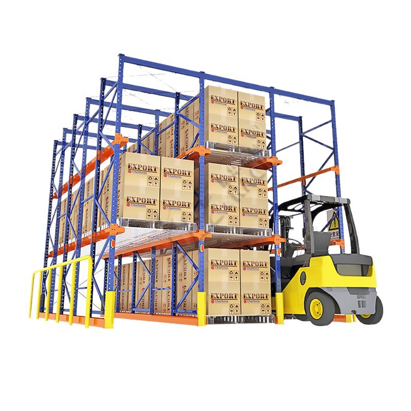 Fábrica personalizada de almacenamiento pesado a través de estantes almacenamiento en frío de alimentos almacenamiento de cadena de frío estantes de almacenamiento estantes industriales pesados image 6