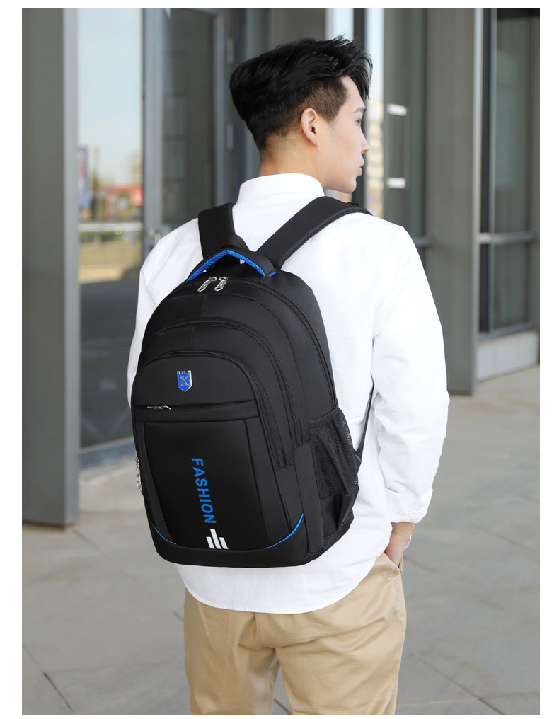 Wholesale New Men's Computer Backpacks Logo Casual Fashion Travel Bag display picture 25