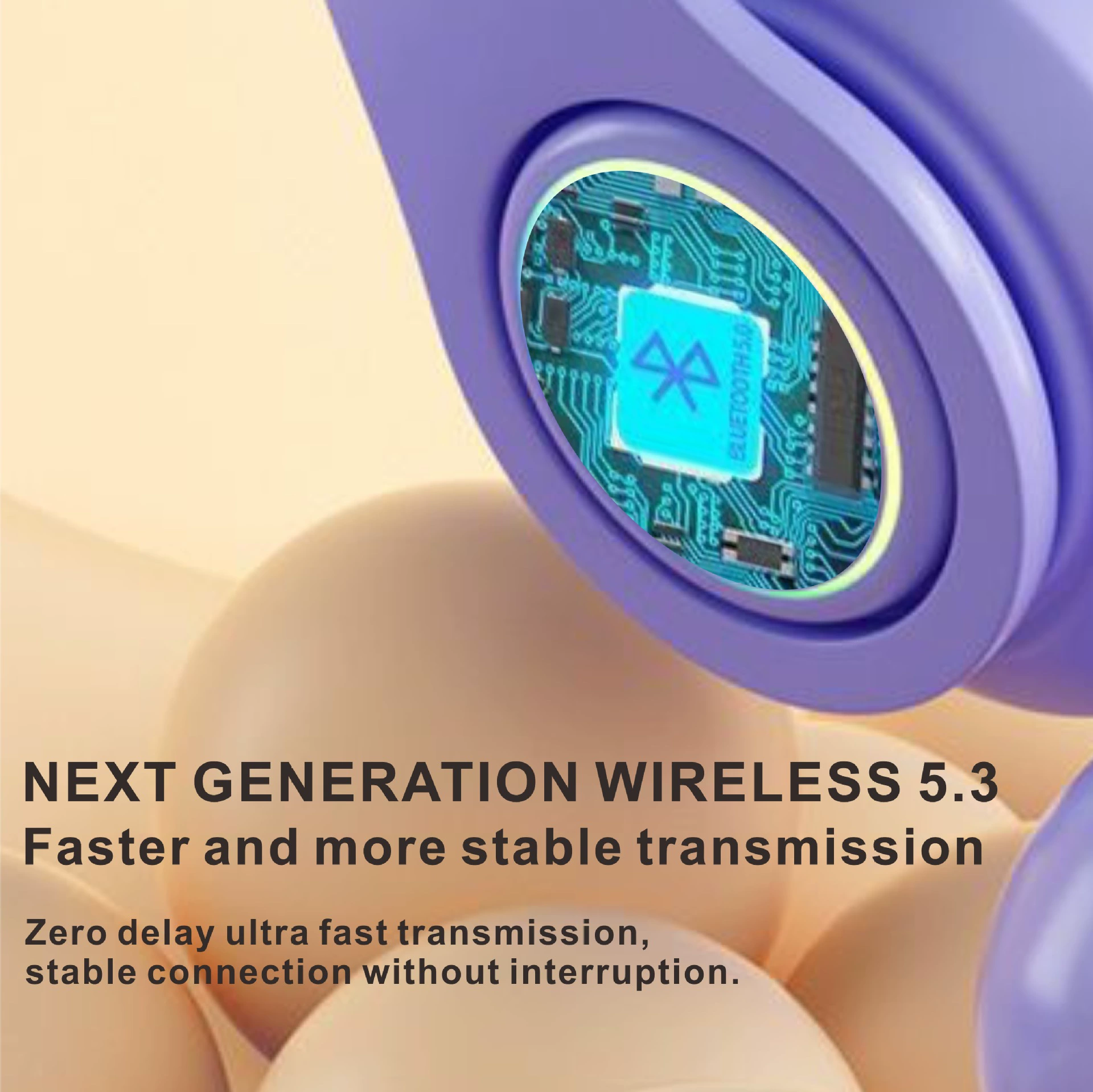 Bluetooth headphones, gradient LED, head‑worn/neckband, TWS and wired support