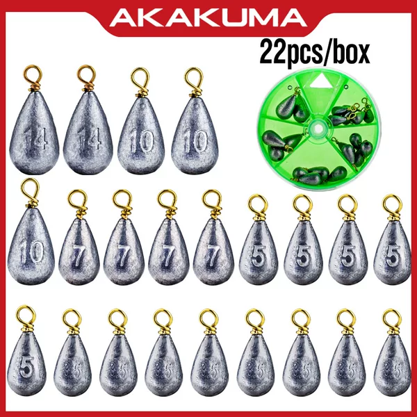 Boxed drop-type lead pendant with ring Luya lead pendant sea Rod throwing Rod counterweight lead pendant fishing gear Accessories Wholesale