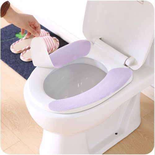 Four-season universal toilet seat household washable toilet seat cute cartoon adhesive waterproof toilet seat pad