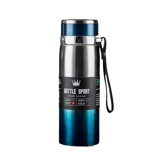 Large-Capacity Insulated Mug, 316 Stainless Steel Sling Bottle, Outdoor Sports Water Bottle, Portable & Car-Friendly Travel Cup