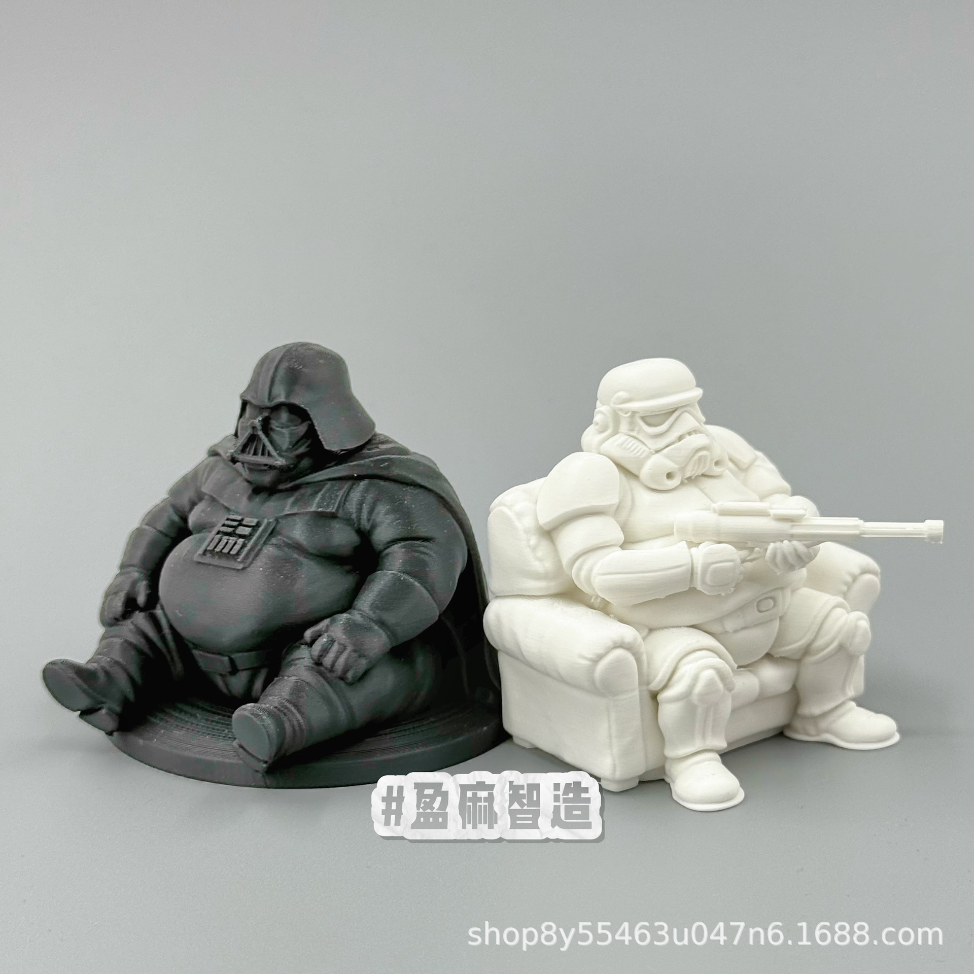 Explosiones de comercio exterior Casa grasa Star Wars Samurai negro Soldado blanco Soldado de tormenta Mesa de decoración hecha a mano con decoración de automóviles