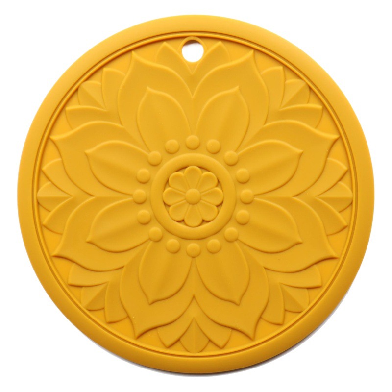 Nuevo chino retro hueco tallado aislamiento mesa de comedor vajilla alta temperatura resistente anti-escaldadura olla tazón estera de silicona aislamiento mantel