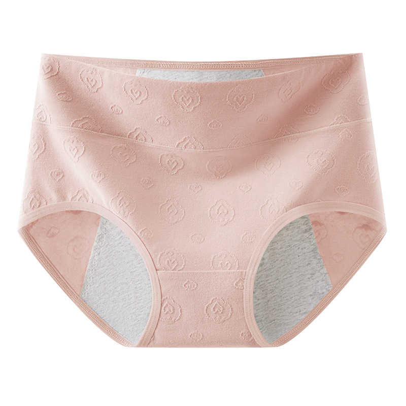 Ropa interior de período menstrual de gran tamaño para niñas entrepierna de algodón puro 10A entrepierna antibacteriana cadera más gran tamaño 200 kg ropa interior fisiológica para mujer