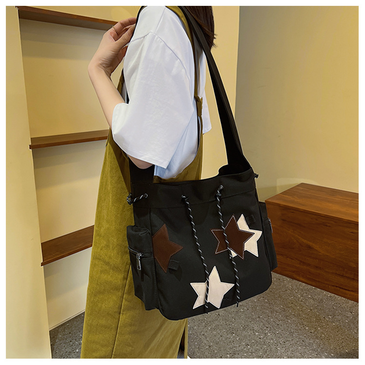 Women's Shoulder Bag Simple Stylish Large Capacity Canvas Crossbody_voghion.com