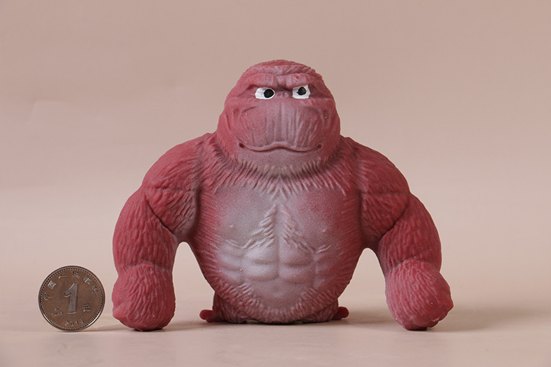 60g Weight Fidget Toys, squishy toy Toys Type TPR Material Orangutan Pattern Cartoon Style, Basic Style Total Huang Decompression Gorilla Toy Big Mouth Donkey Decompression Squeezing Toy Sand Carving Vent Artifact Bobo Chicken Internet-Famous Toys 13