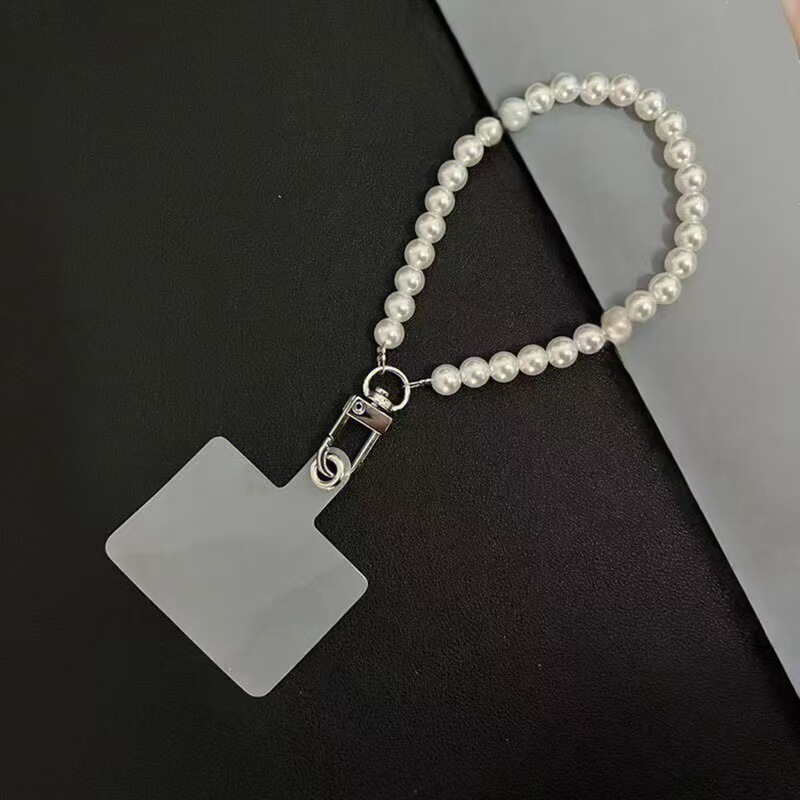 Pearl Beaded CCB Mobile Phone Chain Camera Lanyard Hanging Chain Bag Universal Crossbody Long Mobile Phone Chain Crossbody