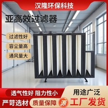 供应V型大风量高效过滤器大风量高效过滤器有无隔板W型空气过滤器