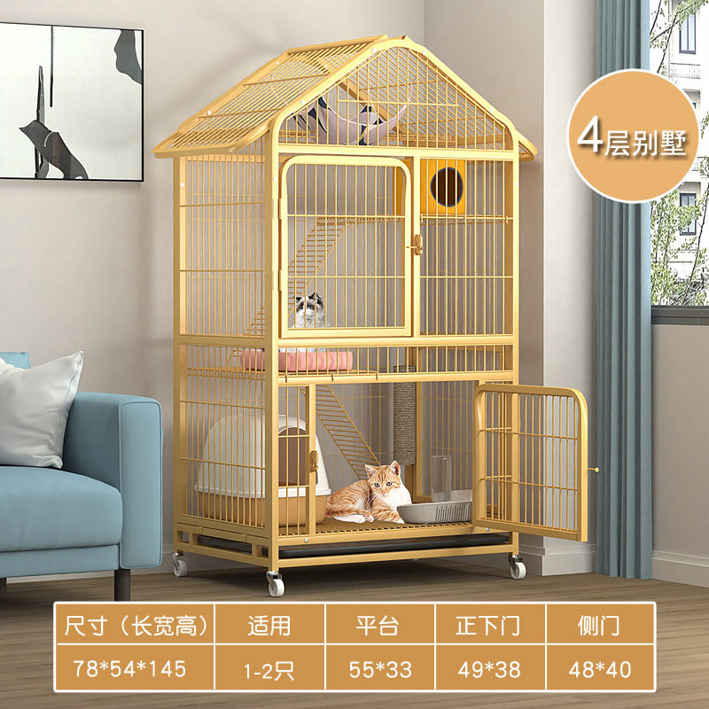 Gato jaula casa gato Villa gato casa integrado de gran tamaño espacio libre gran gato casa gato nido casa