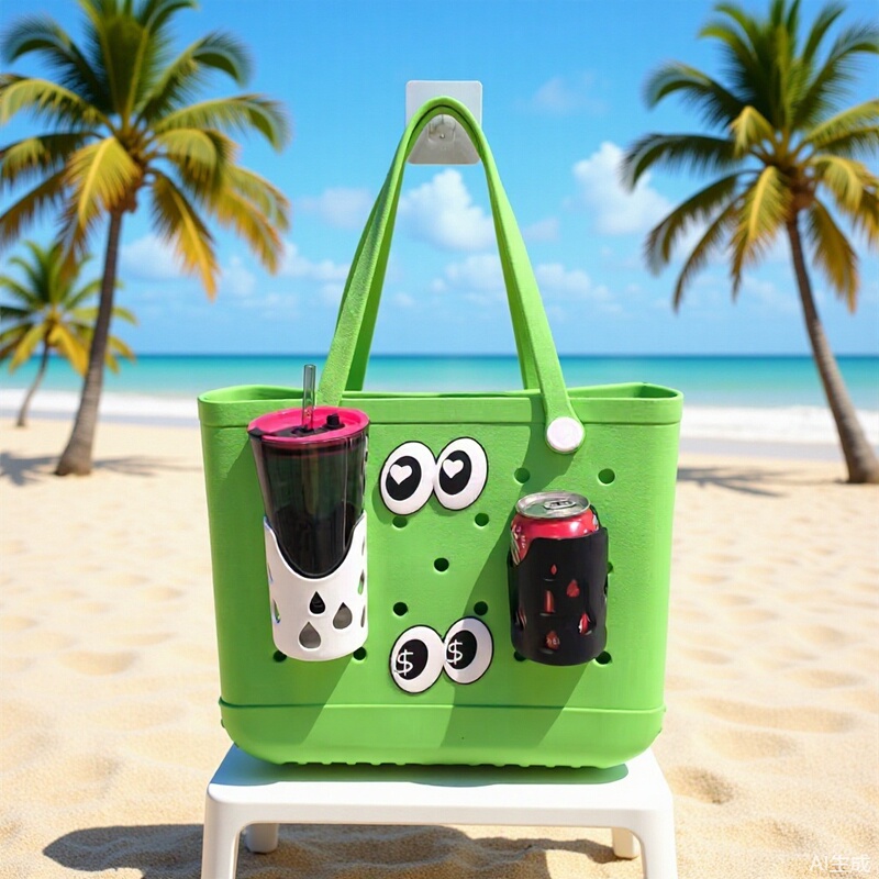 Cross-Border Amazon New Product Bogg Pendant Hole Bag Accessory Bogg Bag Plastic Abs Material Cup Holder