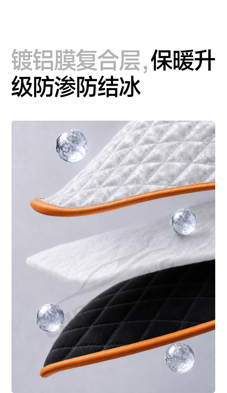 【Premium Selection】New Cross-Border Car Snow Cover, Front Windshield Snow Guard, Half-Cover Car Cover, Winter Snow Protection