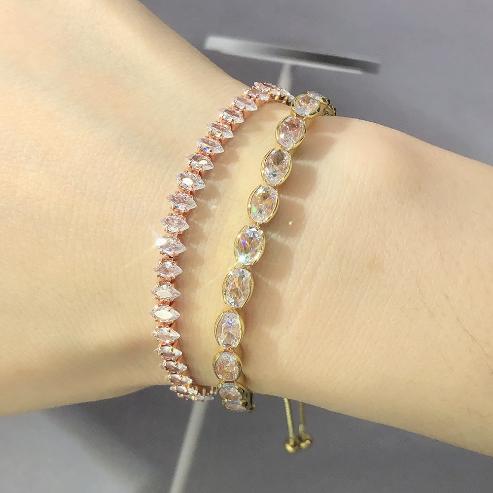 10g Weight Zircon Inlay Material Bracelets, Tennis Bracelet Classification 1 Piece Quantity Daily Occasion Copper Material Eye Pattern Women'S Gender Inlay Design Fashion Style Eye Copper Fashion Bracelets Tennis Bracelet 21