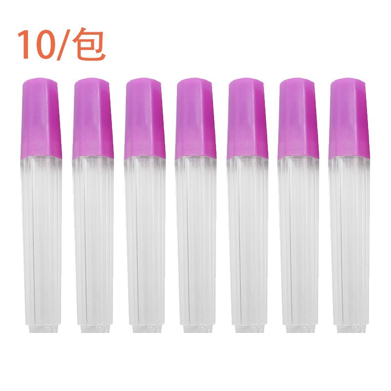 Botella de aguja Botella de aguja de punción Botella de almacenamiento de punción Letra de punción DIY fieltro de lana DIY (botella de cuatro colores)