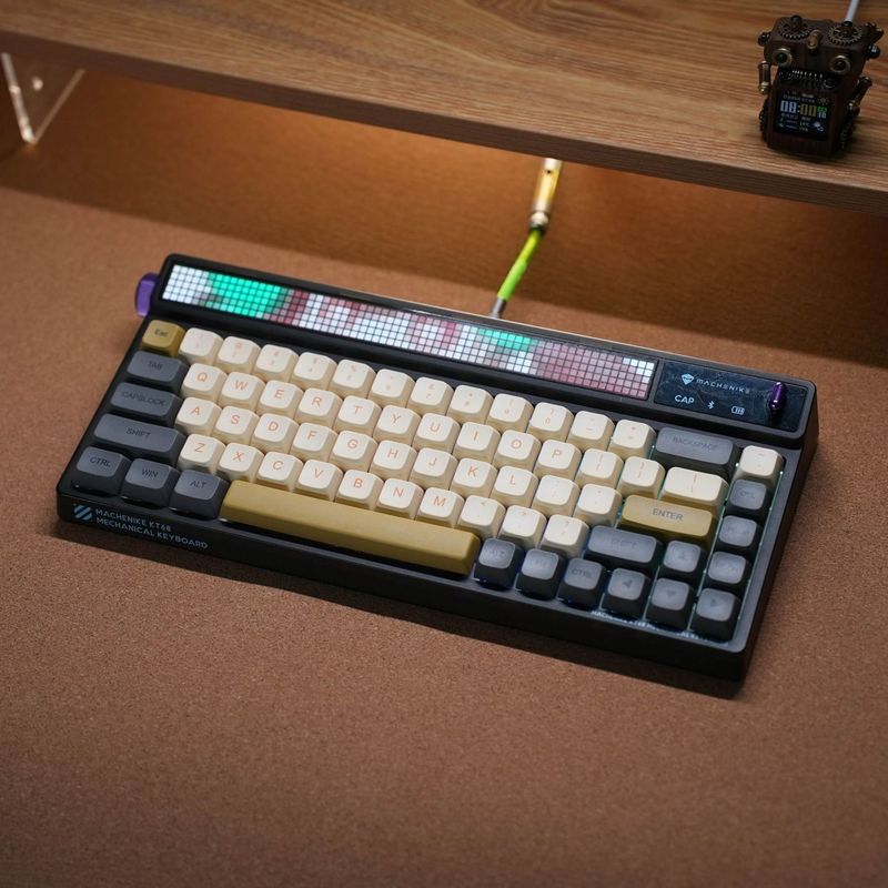 新しいメカニカルキーボードキーキャップ、女の子向けのほのかな光のテーマ、かわいい昇華磁気軸、ユニバーサルカスタマイズされた小さなフルセット|undefined