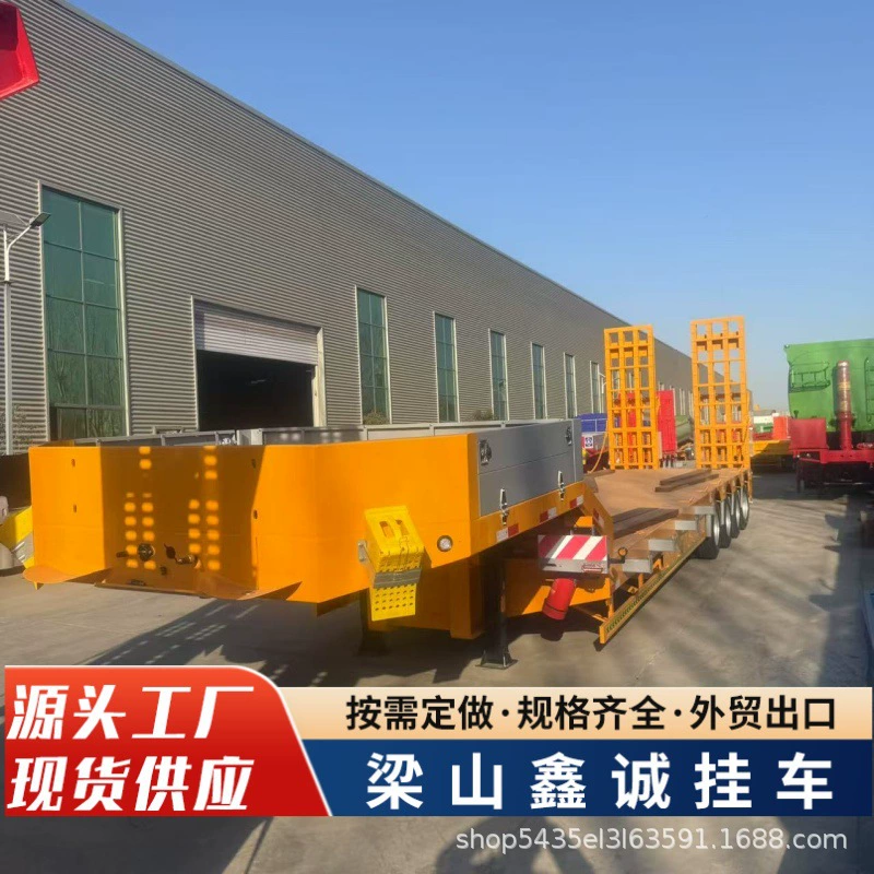 Новый полуприцеп 4-осный низкорамный 5-линейный 10-осный 3-линейный 6-осный полуприцеп 13m низкорамный полуприцеп