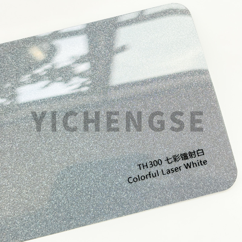 Car paint protective film: Yichengse Brooklyn Grey TPU - tpu-car-wrap-rainbow-laser-white-15215-metersroll
