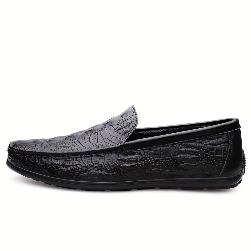 [Мокасины-деревянные Moc Toe слипоны Croc Effect]