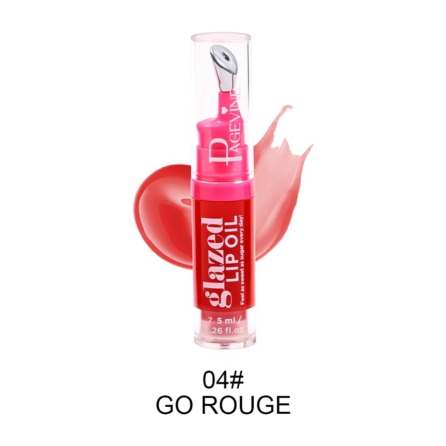 Cross-border PAGE VINE ALUMINIUM ICE TOLOR LABIAL Gloss de alto brillo e hidratación profunda y suave