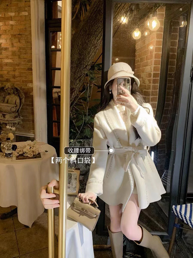 Double-Sided Wool Coat Image 13