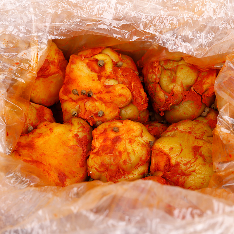 Commercial Cucumber Salad Ingredients, 7.5kg Dried Whole Five-Spice Preserved Vegetables, Appetizer Preserved Vegetables Wholesale