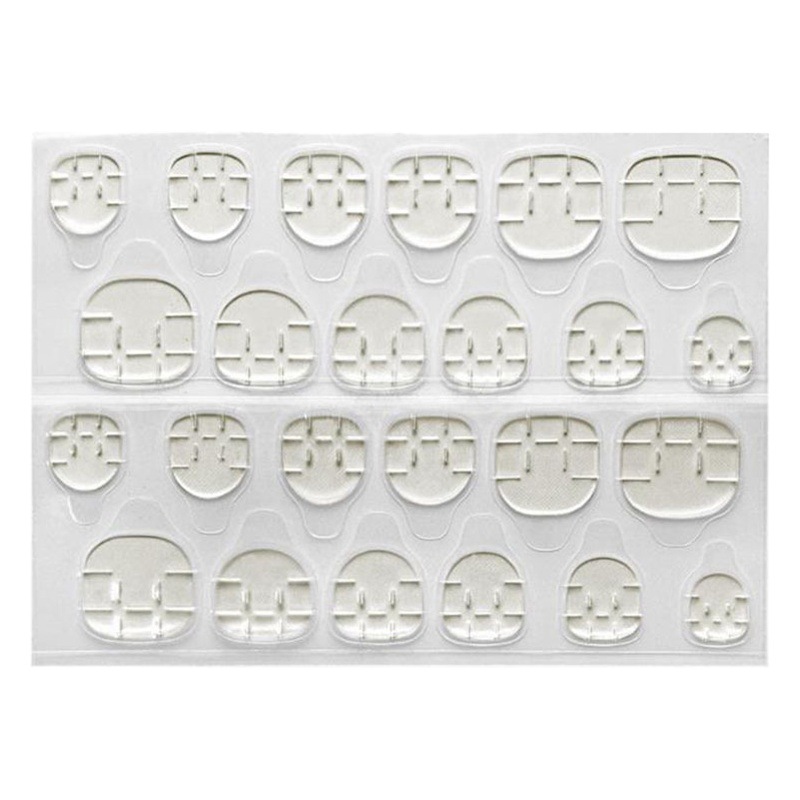 El nuevo desgaste de manicura uñas gel de gelatina especial transparente de doble cara pasta de gelatina no duele La etiqueta engomada de uñas desmontable