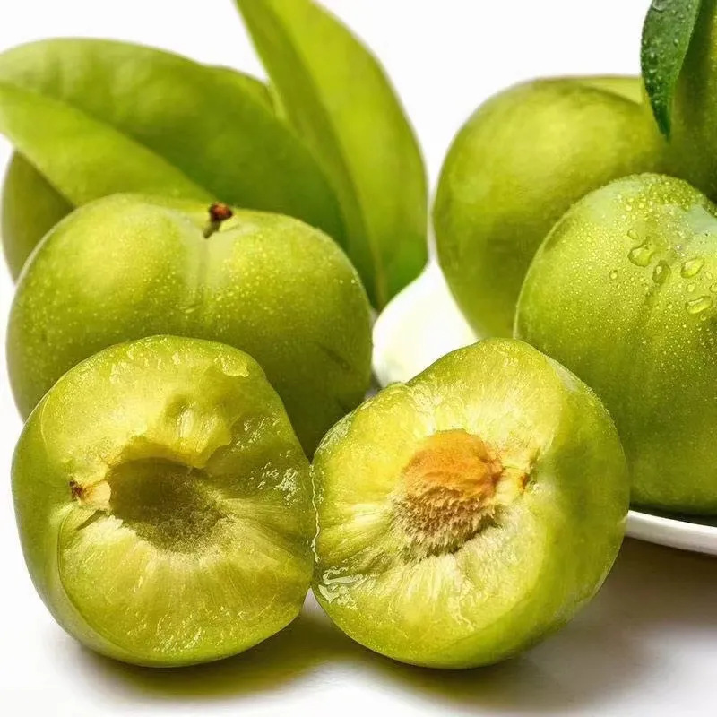 Sichuan Green Crisp Plums Seasonal Fruit Green Crisp Plums Free Shipping Directly from the Farm Green Plums Seedless Plums One-Piece Drop Shipping