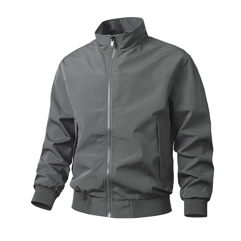 American-Style Trendy Coach Jacket, Three-Proof Stand Collar, Casual Solid Color, Vintage Autumn Outdoor Workwear Flight Versatile Jacket American-Style Trendy Coach Jacket, Three-Proof Stand Collar, Casual Solid Color, Vintage Autumn Outdoor Workwear Flight Versatile Jacket
