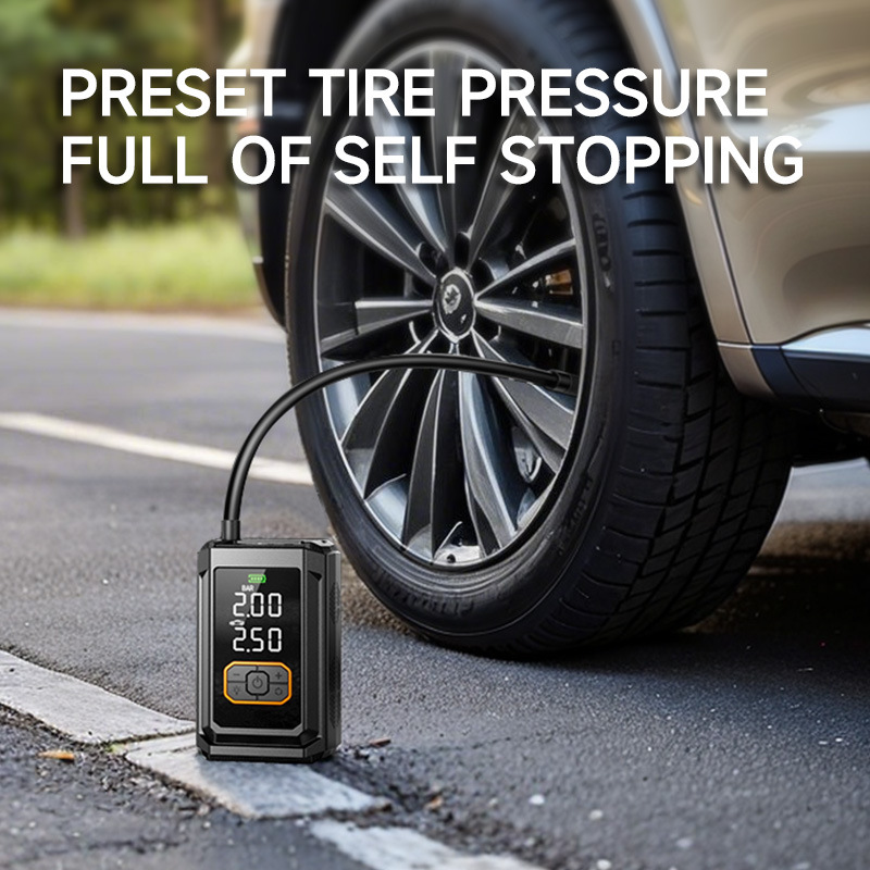 Car Air Pump Portable Tire Inflator Intelligent Wireless XM01