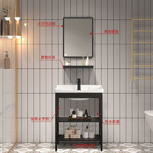 落地式洗手盆柜组合阳台陶瓷太空铝浴室柜洗脸盆卫生间厕所洗漱盆