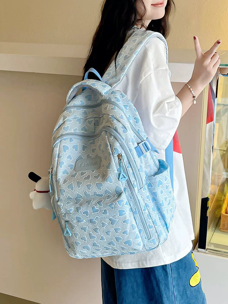 Japanese capacious backpack, fresh shoulder bag for traveling, for secondary school