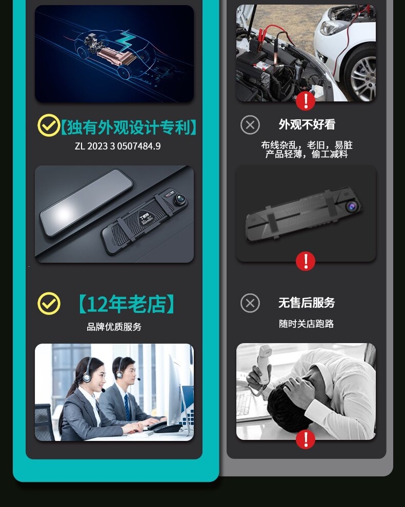 Suitable for Dingwei car dashcam 4K HD 2026 new model, dual front and rear cameras, 360-degree panoramic view