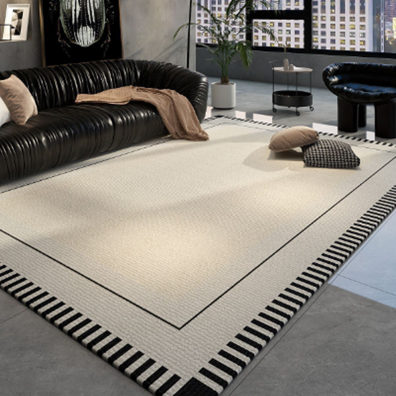 跨境 奶油风地毯客厅秋冬新款轻奢高级感卧室沙发大面积全铺地毯