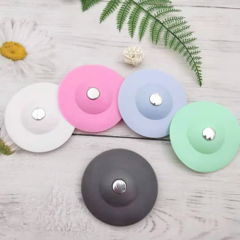 Ufo-Style Press Sink Drain Cover Washbasin Plug Sink Leak Stopper Bathroom Sewer Odor-Proof Cover