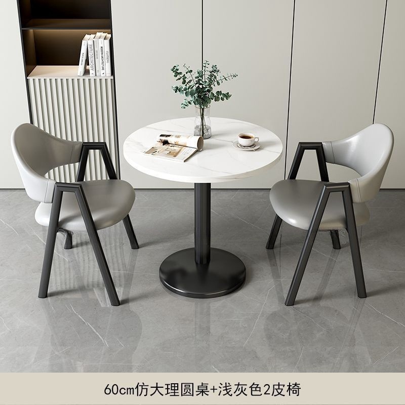 Juego de Mesa y Sillas de Comedor de Paneles de Madera Multifuncional para Cafetería y Hotel