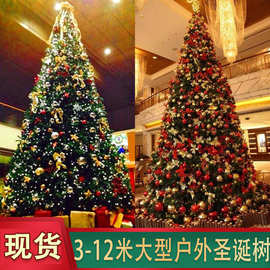 大型户外大厅4/5/6/8米圣诞树加密套餐商场酒店广场装饰展厅布置