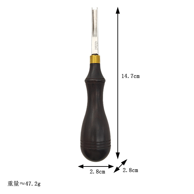 Sándalo borde cortador cuchillo de corte biselado dispositivo DIY herramienta de cuero profesional recorte borde cortador Shaper