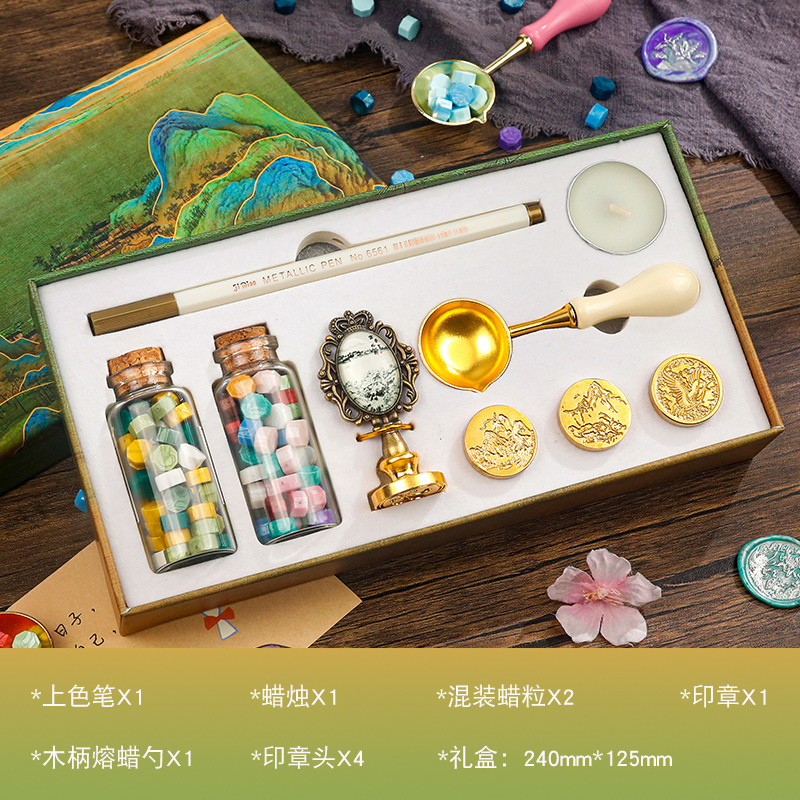 Tienda cultural y creativa Puzzle Astronaut Fire Paint Set Caja de regalo Juguetes prácticos para estudiantes de primaria y secundaria Regalo de cumpleaños creativo