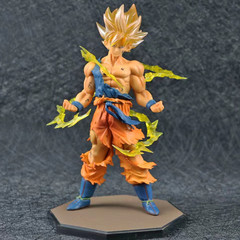 Dragon Ball Super Saiyan Goku Handheld Figure Car Dashboard Decor Anime Model Ornament