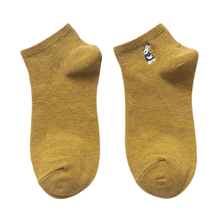 Calcetines calcetines de mujer primavera otoño algodón fino estilo coreano ins moda lindo estilo japonés bordado dibujos animados a media pantorrilla calcetines estilo universitario
