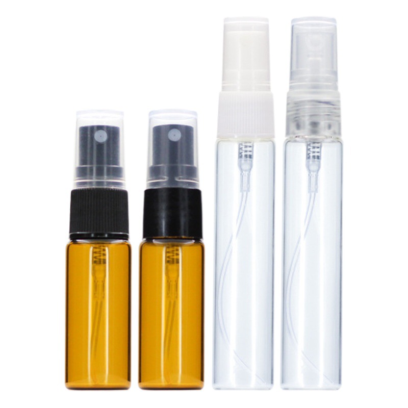 Subbotella cosmética transparente 5ml perfume spray botella 10ml portátil de viaje vidrio pequeño spray botella