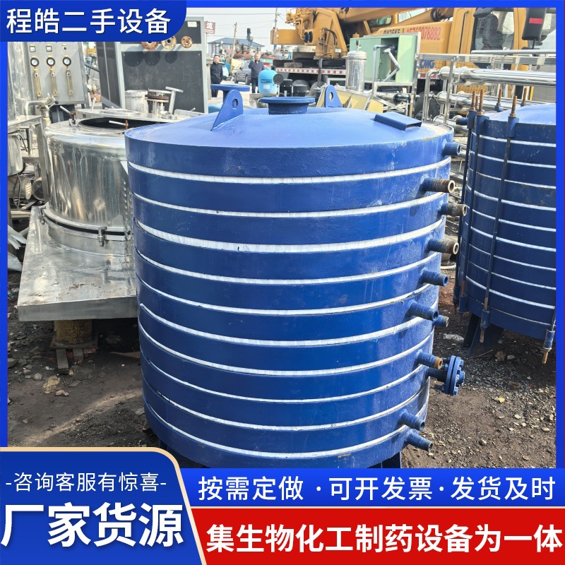 二手搪瓷片冷凝器 碟片片式搪玻璃循环冷却器不锈钢换热器挥发器